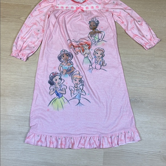 Disney Princess Pink Nightgown Snow White Tiana Belle Jasmine Ariel Cinderella - Picture 6 of 7